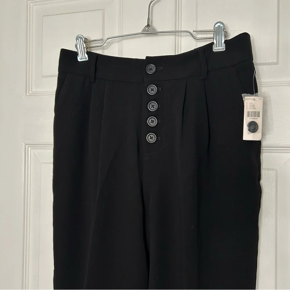 Anthropologie Sasha Button Fly Tapered Trousers